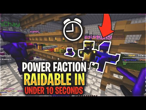 We made a HUGE POWER FACTION RAIDABLE in UNDER A MINUTE... *RICH* | Minecraft HCF