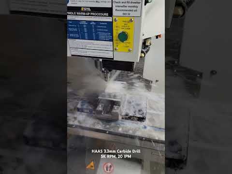 Testing a Haas Carbide Drill