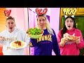 SURVIVING 24 HOURS ON A FOOD BUDGET 1 Vs 500 Budget