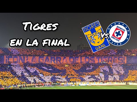 "TIGRES EN LA FINAL,  exploto el volcan, hubo pasillo de aliento y mosaico, vlog del partido" Barra: Libres y Lokos &bull; Club: Tigres