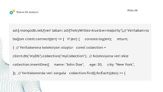 Atlas db | Makine Dili Akademi