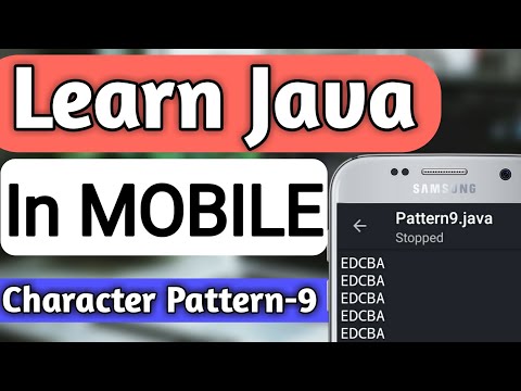 Character Pattern 9 Programs In Java Pattern Programs In Javajava Patterns Learn Java In Mobile
