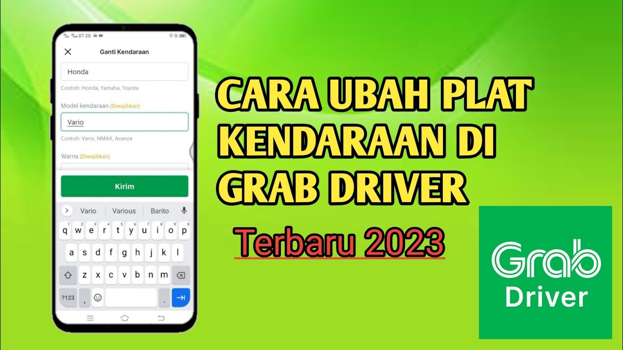 Cara ganti kendaraan grab driver terbaru 2023 || Cara ubah kendaraan tanpa antri #videotutorial