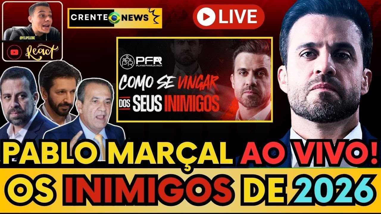 🛑 MARÇAL MANDA RECADO PARA " SEUS INIMIGOS DE 2026" "  - REACT FELIPE LEIBE - #pablomarçal #politica