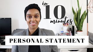 How To Write A University Personal Statement in 10 MINUTES | Pen & Paper Needed