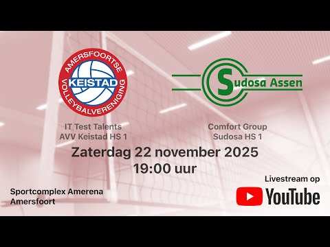 AVV Keistad HS 1 - Sudosa HS 1, Volleybal Heren Superdivisie
