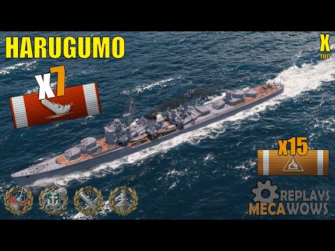 Harugumo 7 Kills & 256k Damage | World of Warships Gameplay