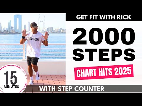 2000 Steps Walking Workout | Chart Hits 2025 | 15 Minutes