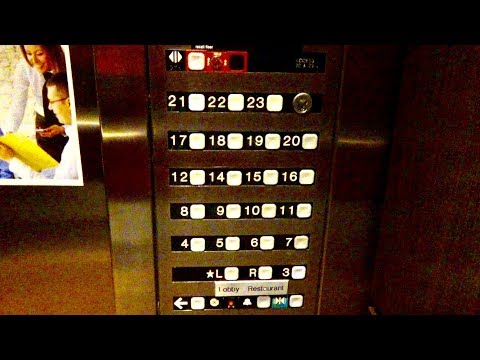 Custom Dover Computamatic Impulse High-Speed Elevators at Holiday Inn Riverwalk in San Antonio, TX.