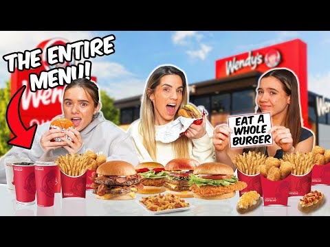 Last To Stop Eating WENDY'S Food WINS!