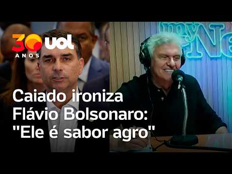 Caiado chama Flávio Bolsonaro de candidato ‘sabor agro’ e ironiza: ‘O que ele entende de um debate?’