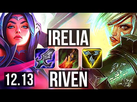 IRELIA vs RIVEN (TOP) | 6/0/3, 1.1M mastery, 400+ games, Dominating | EUW Master | 12.13