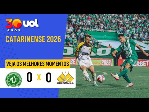 CATARINENSE 2026: MELHORES MOMENTOS CHAPECOENSE 0 X 0 CRICIÚMA