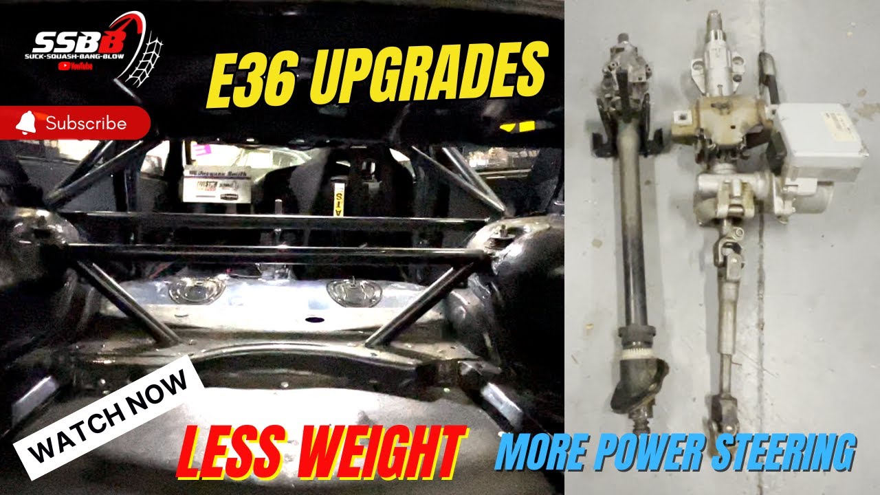 E36 Gets More Weight Reduction & VW Polo Power Steering Conversion