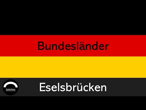 Bundesländer in Deutschland mit Hauptstädten | ESELSBRÜCKEN - einfach und schnell