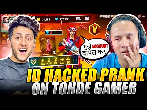 Wasting 1 Million Diamond Of Tonde Gamer💎 Id Hack Prank On Tonde Bhai - Garena Free Fire