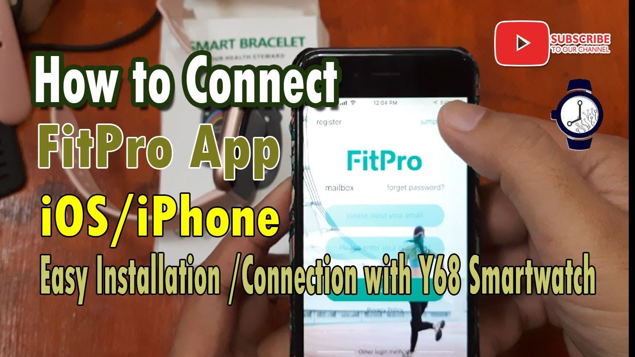 How to Connect FitPro app to your Y68 Smartwatch in iOS/iPhone
