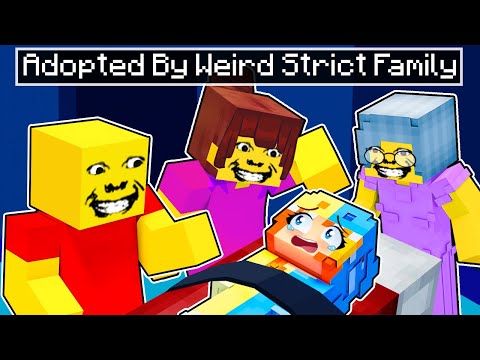Weird Family Adopts Princess in Minecraft