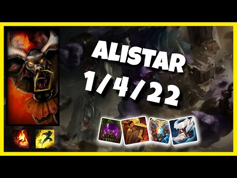 Alistar vs Pantheon KOREAN Challenger SUPPORT (1/4/22) - v10.25