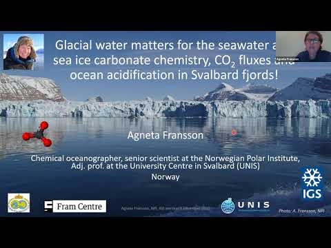 Polar talk: How glacial meltwater change the sea ice, seawater chemistry and ocean acidification.