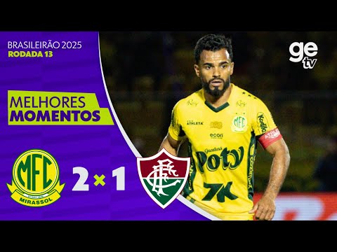 Gols e lances de Mirassol x Fluminense