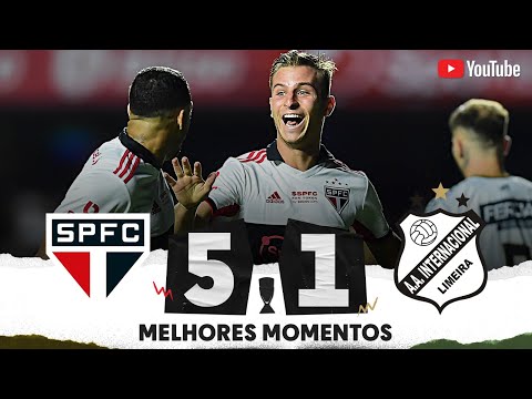 Gols e lances de São Paulo x Internacional de Limeira
