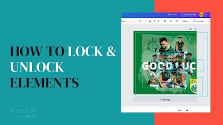 How to lock and unlock elements in Canva