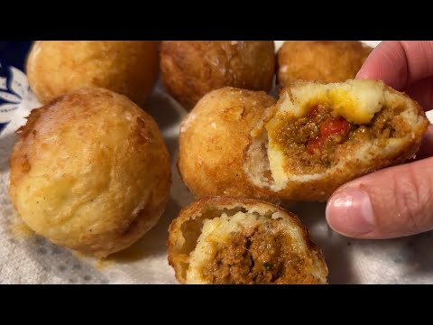 Rellenos de Papas | Puerto Rican Stuffed Potato Balls - EASY!