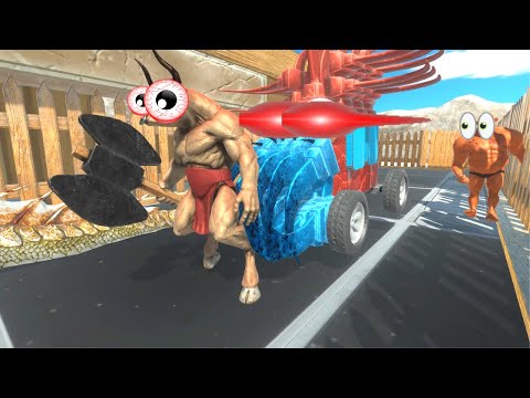 ESCAPE FROM DELIVERY CRAZY CAR! FACTIONS - ANIMAL REVOLT BATTLE SIMULATOR
