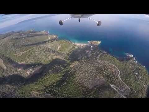 C182 flight over Kastri Pelion from LGSK JSI SX KIP
