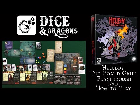 Dice and Dragons - Hellboy The Board Game Playthrough and How to Play