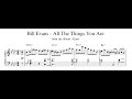 Bill Evans Rhythmic Displacement on All the Things You Are - Piano Transcription