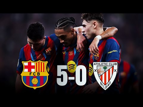BOOM! FC Barcelona 5-0 Athletic Club | Fermin, Roony Bardghji and Raphinha DESTROY Athletic Club 