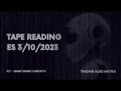 Tape Reading ES 3/10/2023 (10 Easy Handles) #ict #trading