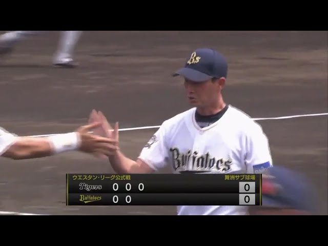 【ファーム】バファローズ・岸田 3回までパーフェクトピッチング!! 2017/7/8 Bs-T(ファーム)