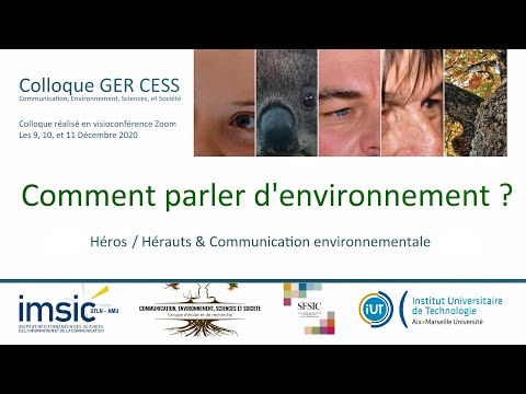 0 - Bienvenue au colloque GER CESS - Comment parler d'environnement ?