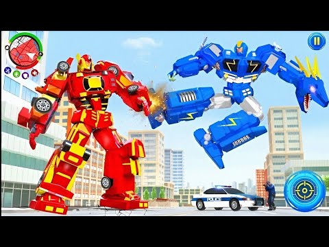 Dino Robot Car Transformation 🦖🚗 | Robot Game Offline | Gadi Wala Robot War Part:02