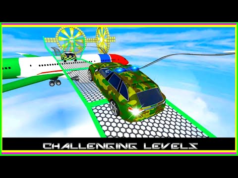 Extreme Police Car Racing Ramp Car Stunt - Impossible Mega Ramp Car Driver - Android Gameplay😄