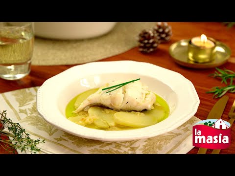 Bacalao al horno con Albariño, tomillo y romero