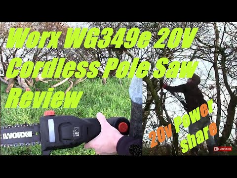 Worx WG349E 20V Cordless Pole Saw Pruner Review