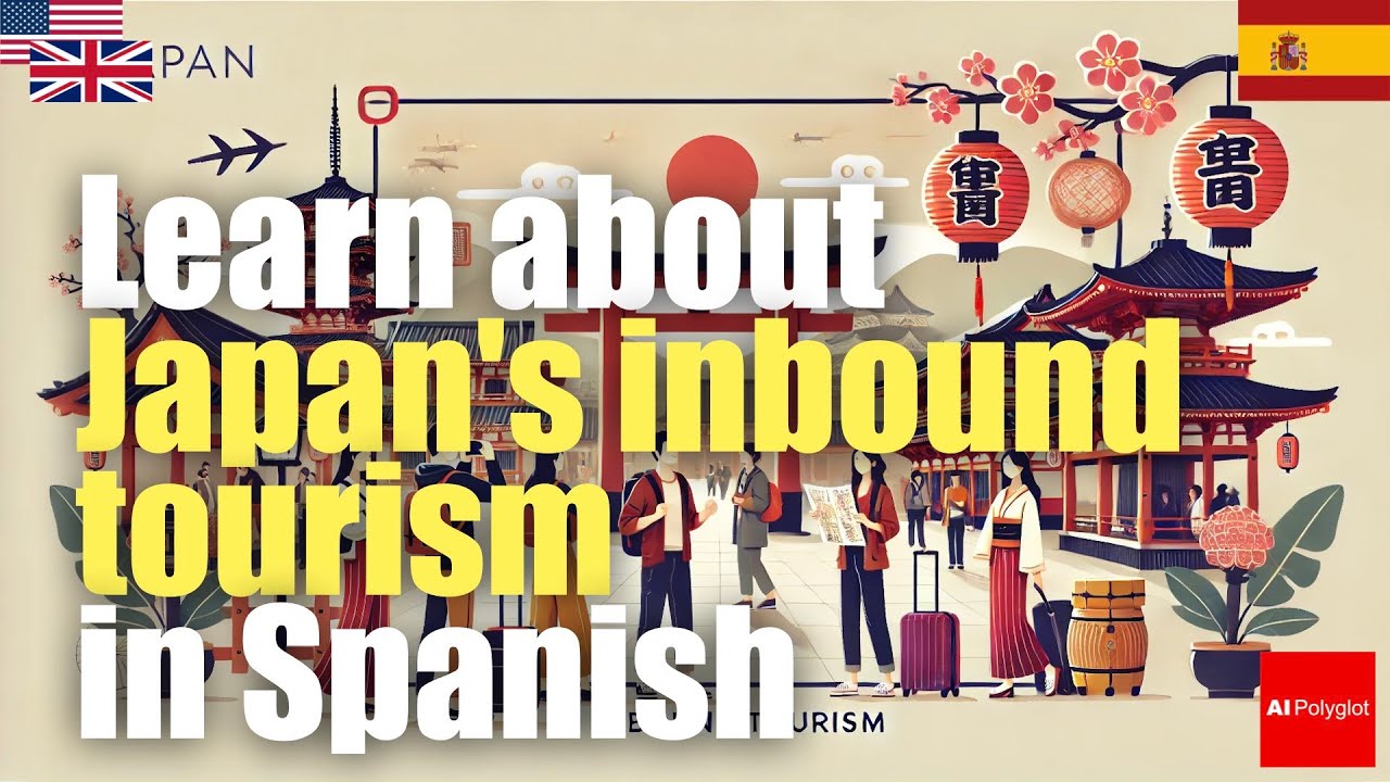 Learn about Japan's inbound tourism in Spanish | Passive listening | with hiragana