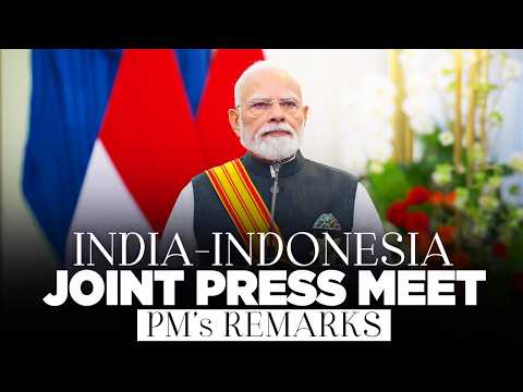 PM Modi's address during the India-Indonesia joint press meet