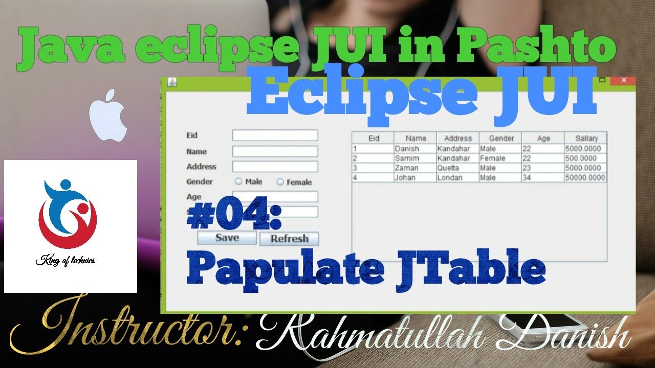Eclipse GUI #04: Populate JTable