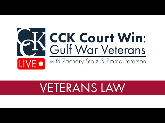 CCK Court Win for Gulf War Veterans: Precedential Decision