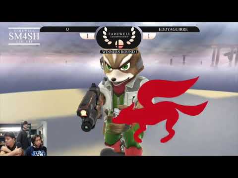 Farewell Championship SSB4: SF | Qrog (Fox) vs Phz | EddyAguirre (Sonix) Winner's Round 1