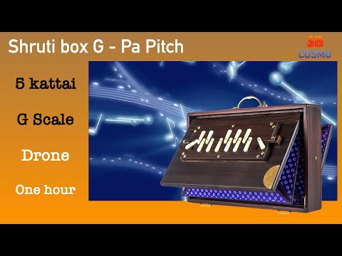 Shruti box G pa (Panchamam) pitch drone  5 Kattai one hour