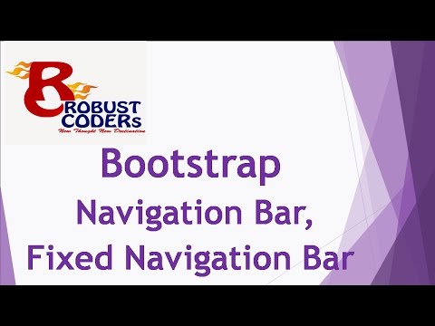 Bootstrap3 part-14| Bootstrap Navigation Bar ,Fixed Navigation Bar| Create navigation bar
