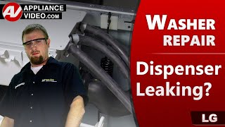 LG Washer Leaking Water from Dispenser - Factory Technician Diagnostic & Repair