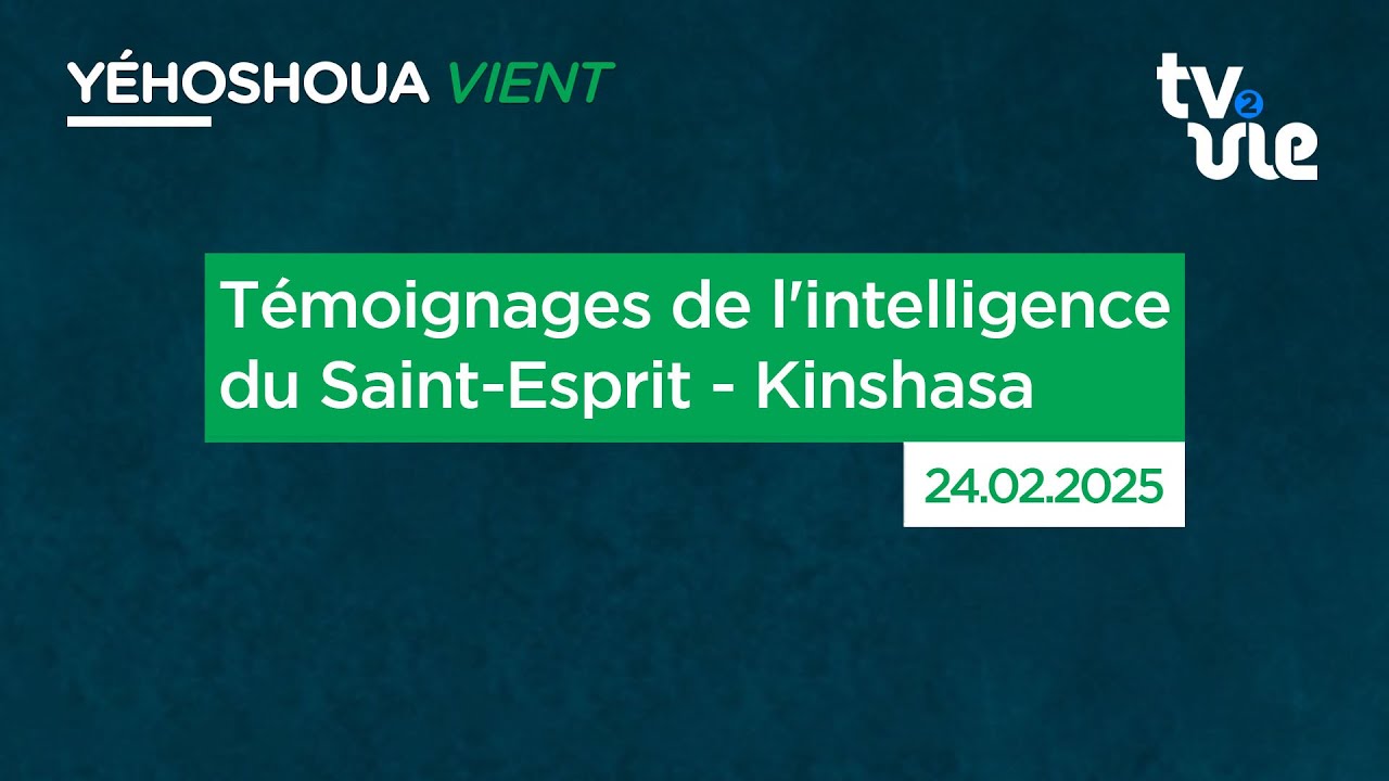 Thumbnail of video: Témoignages de l'intelligence du Saint-Esprit - Kinshasa
