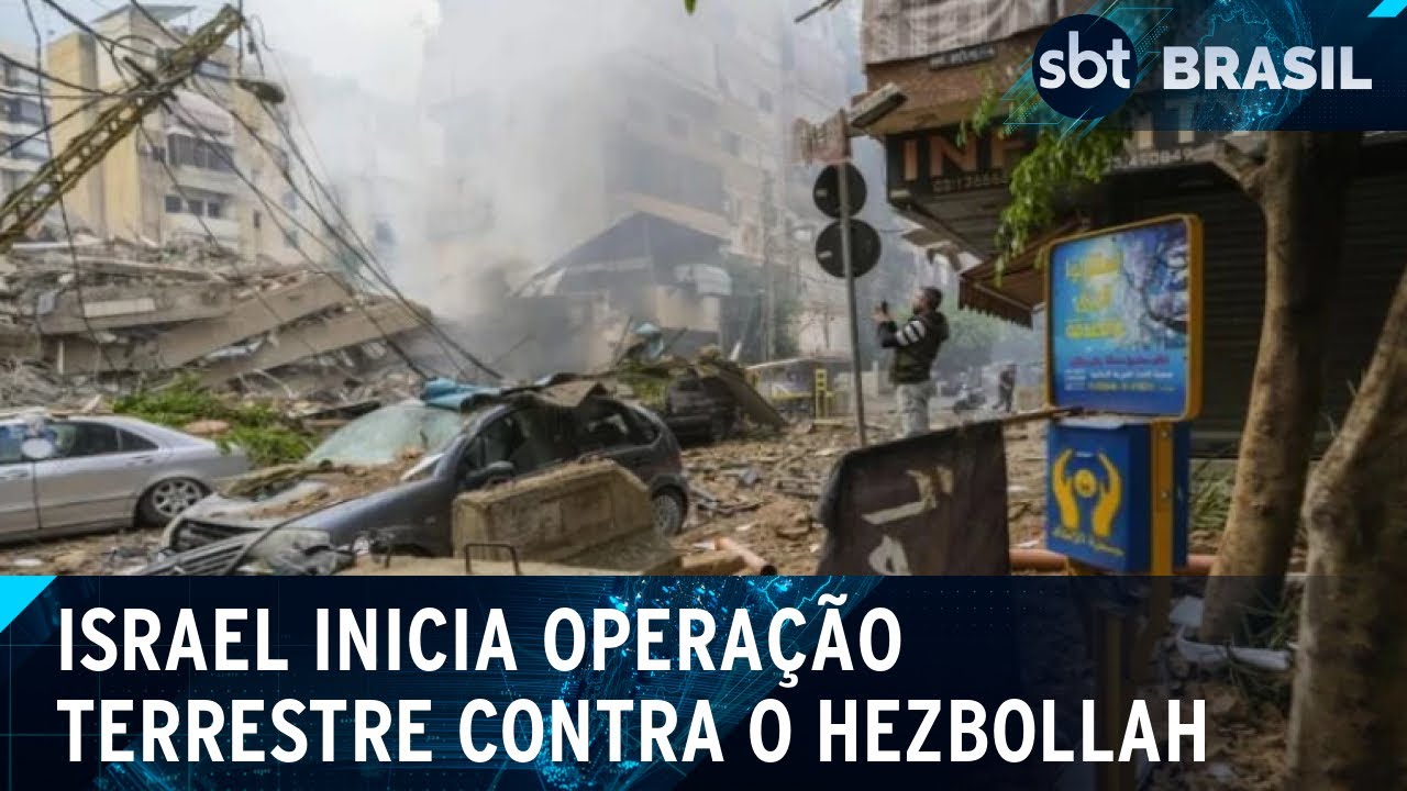 Confira como foi a invasão terrestre de Israel ao Líbano | SBT Brasil (01/10/24)